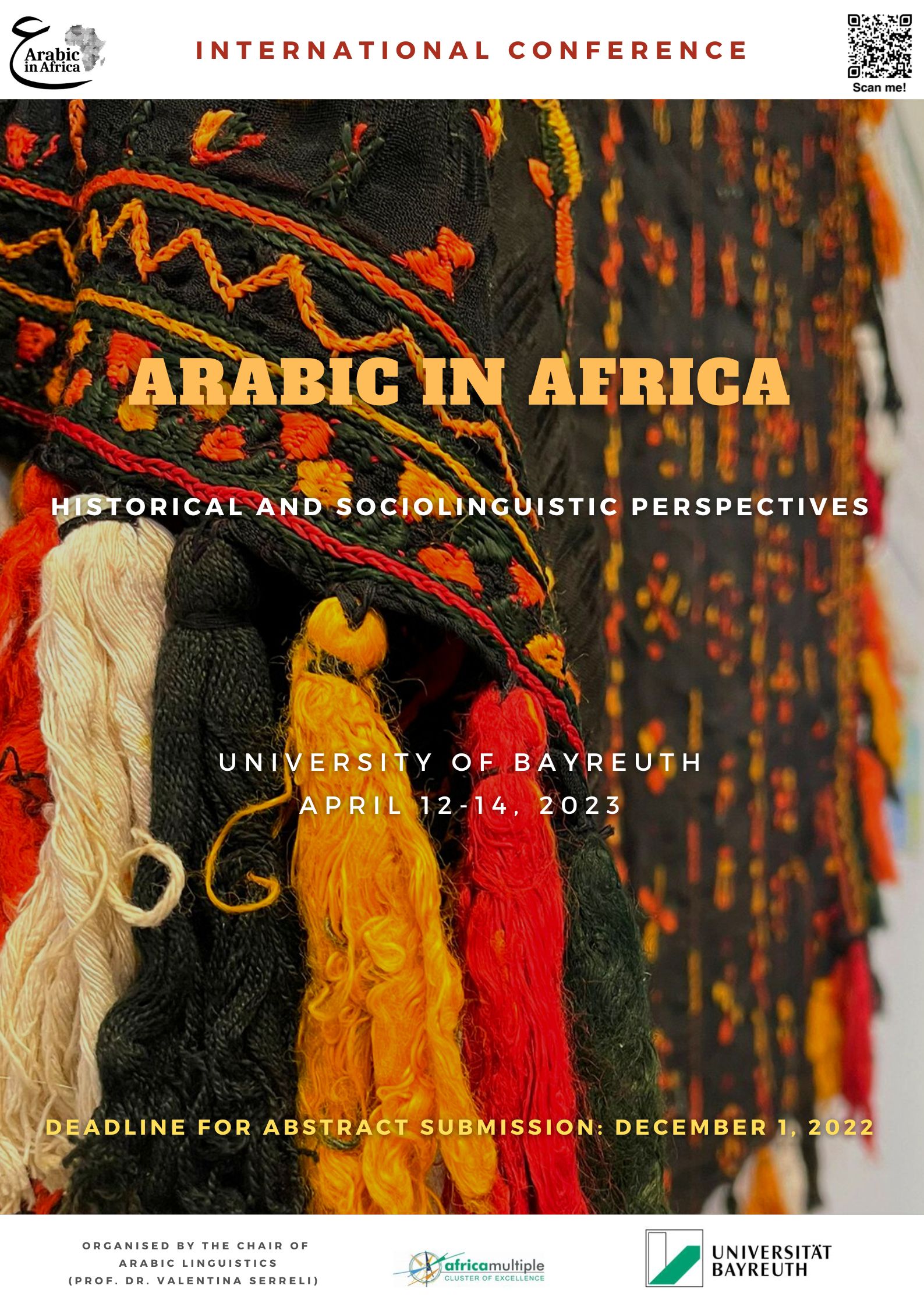 Poster for the international conference Arabic in Africa